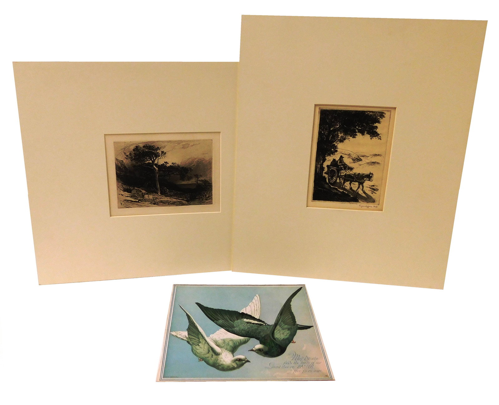 Three unframed prints, two by Higgins and Smillie: (1 of 3)