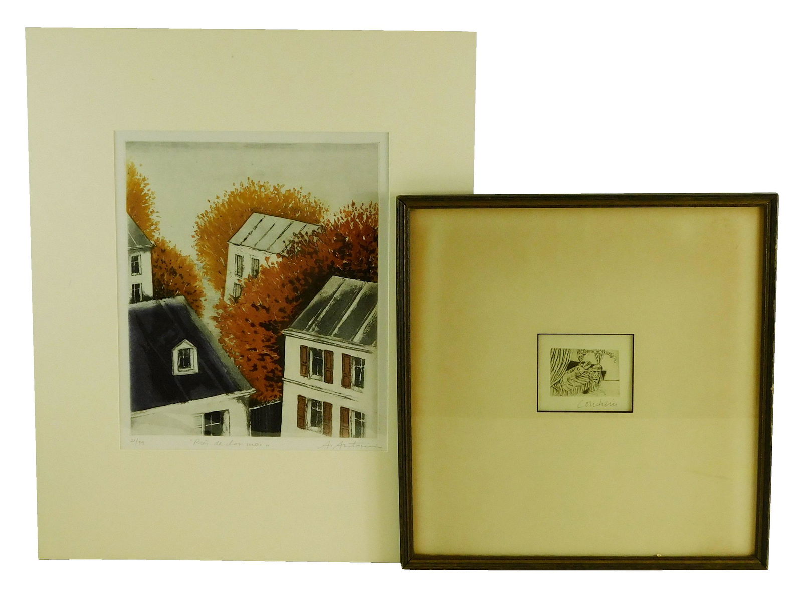 Annapia Antonini (France) b. 1942. Près de chez: Annapia Antonini (France) b. 1942. Près de chez moi. Etching and aquatint, 1990. Antonini 551. Ed: 99. Signed with pencil, l.r. Titled with pencil, l.c. Inscribed with pencil, "21/99", l.l. Print