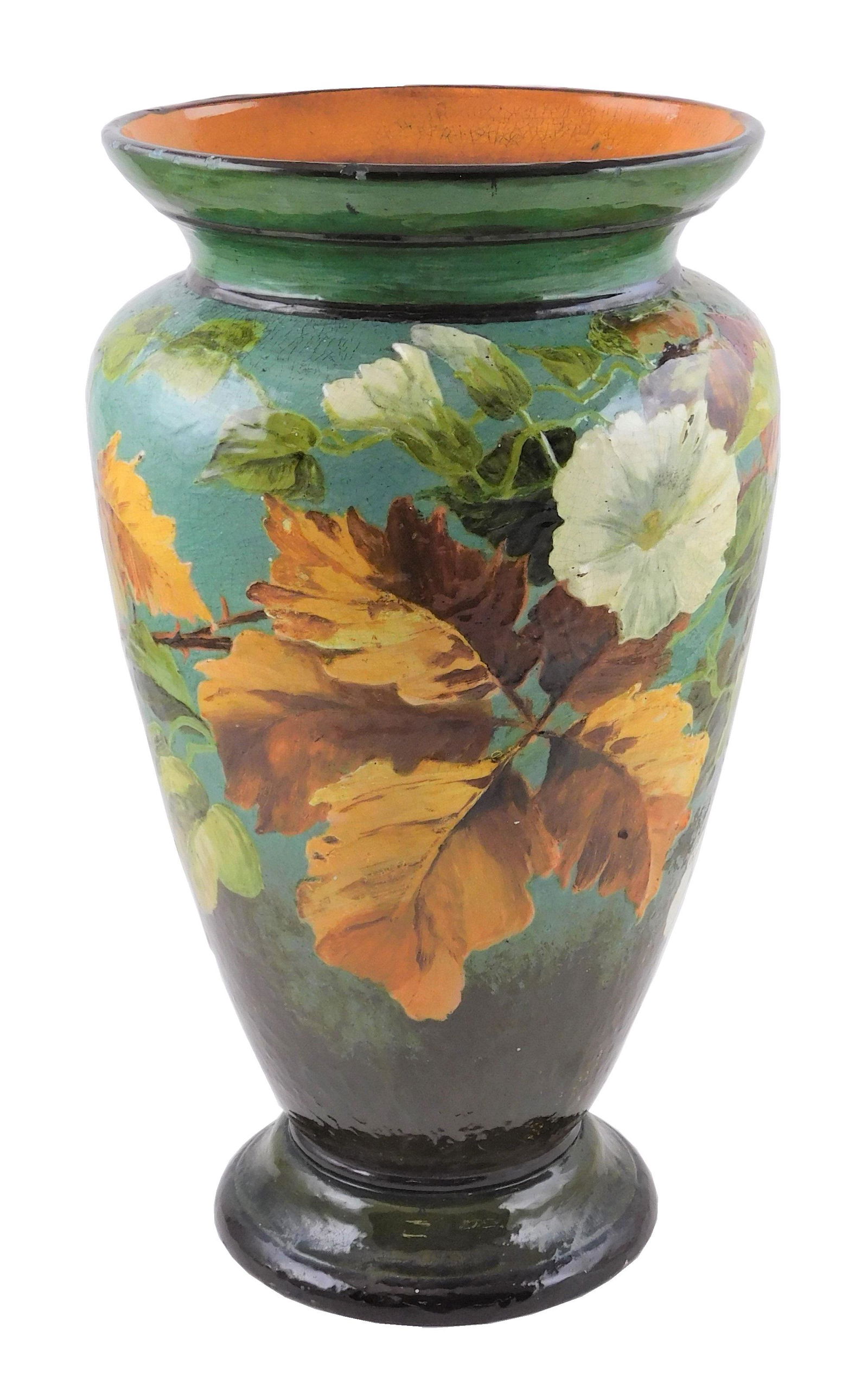 Doulton Lambeth "impasto" artist signed pottery vase, (1 of 5)