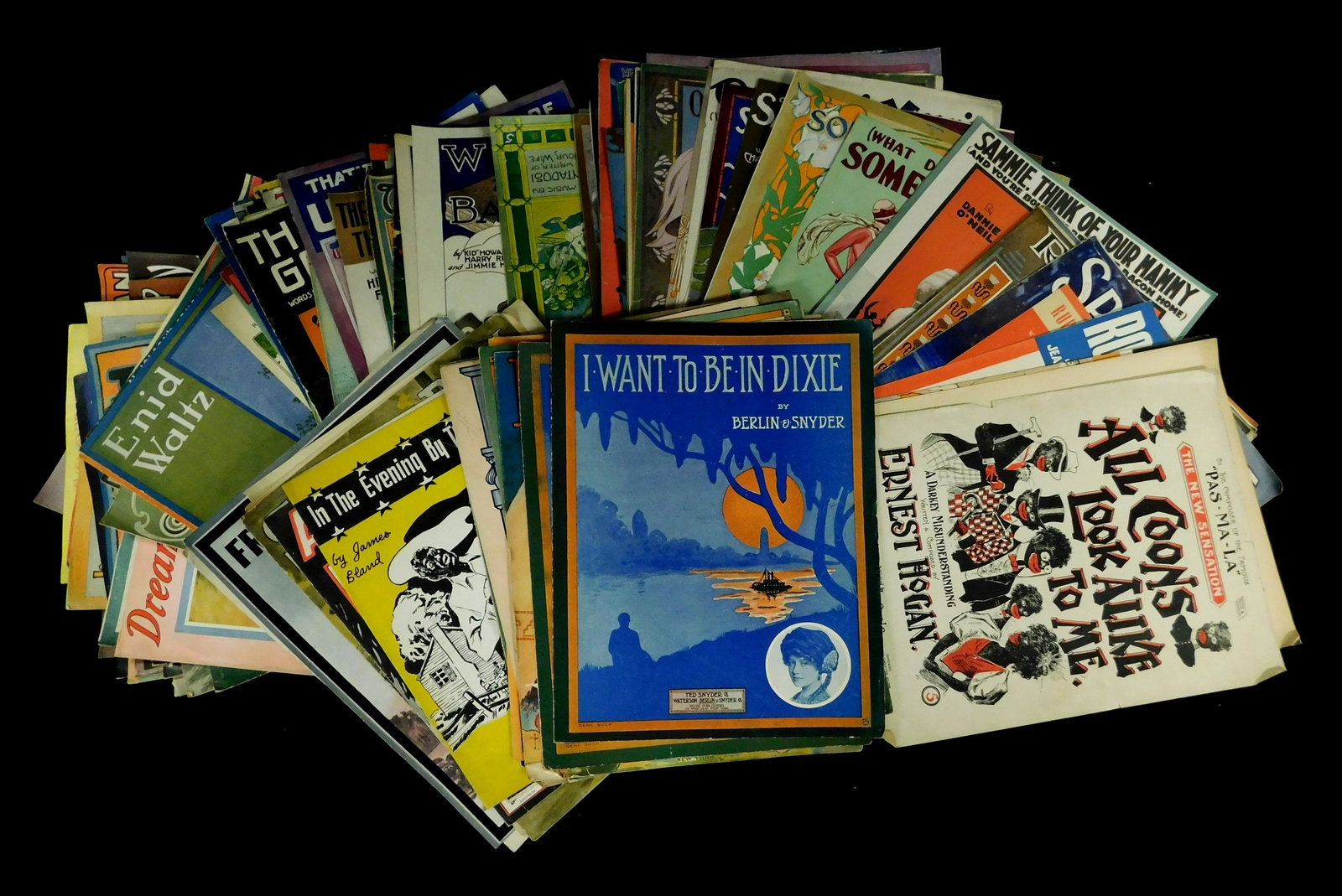 Sheet music, mostly early - mid 20th C., 150+ pieces, (1 of 8)