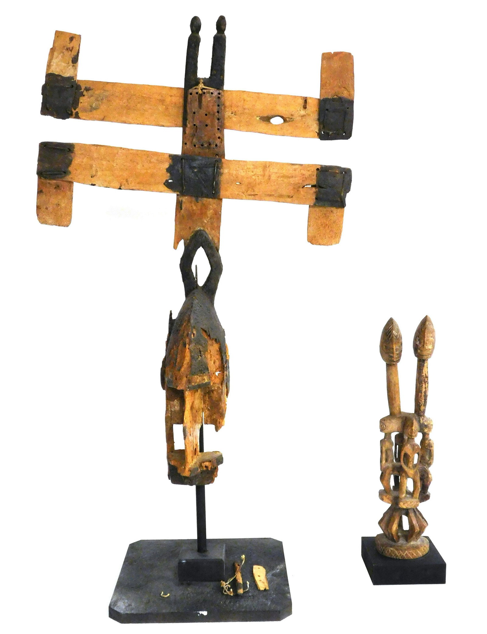 TRIBAL: Mask and Figure, Dogon, Mali, 20th C., two (1 of 9)