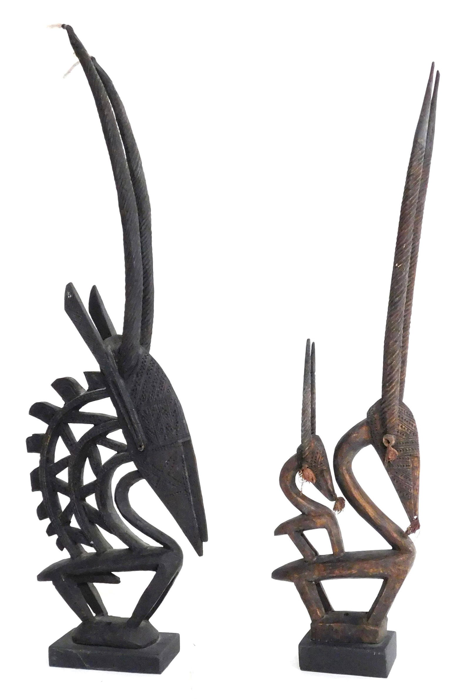 TRIBAL: Two Antelope Headdresses, carved wood, the (1 of 5)