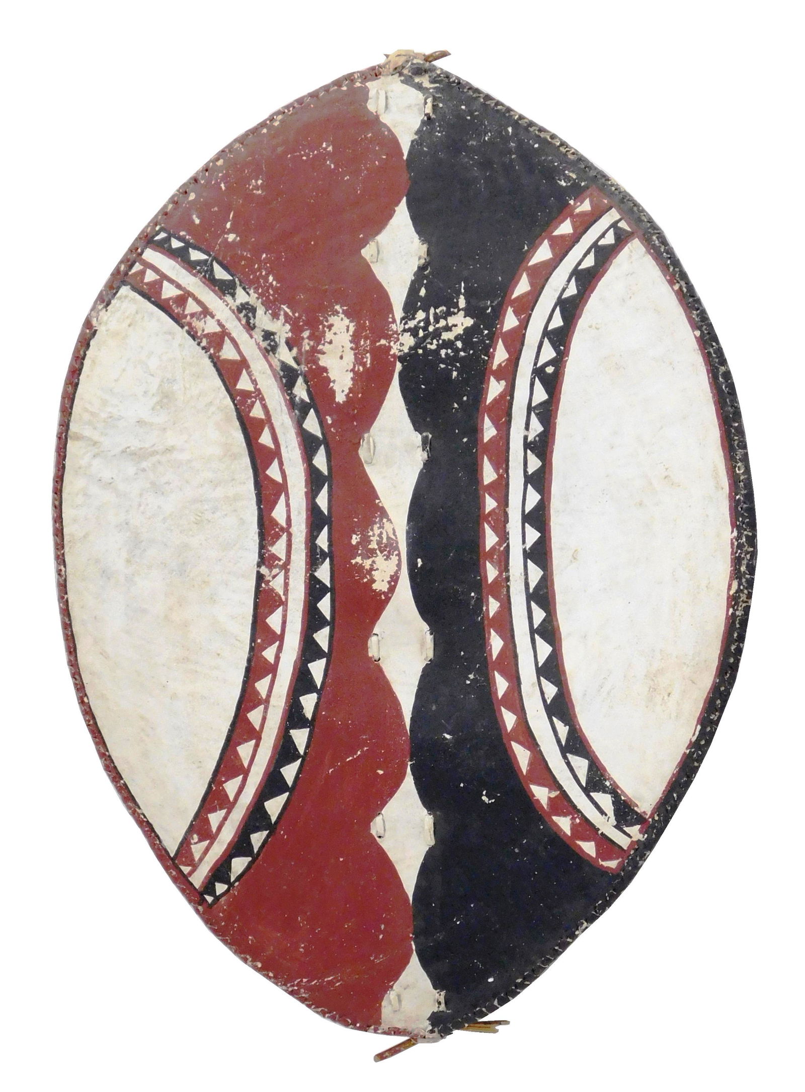 TRIBAL: Maasai Shield, Kenya, 20th C., animal hide, (1 of 4)