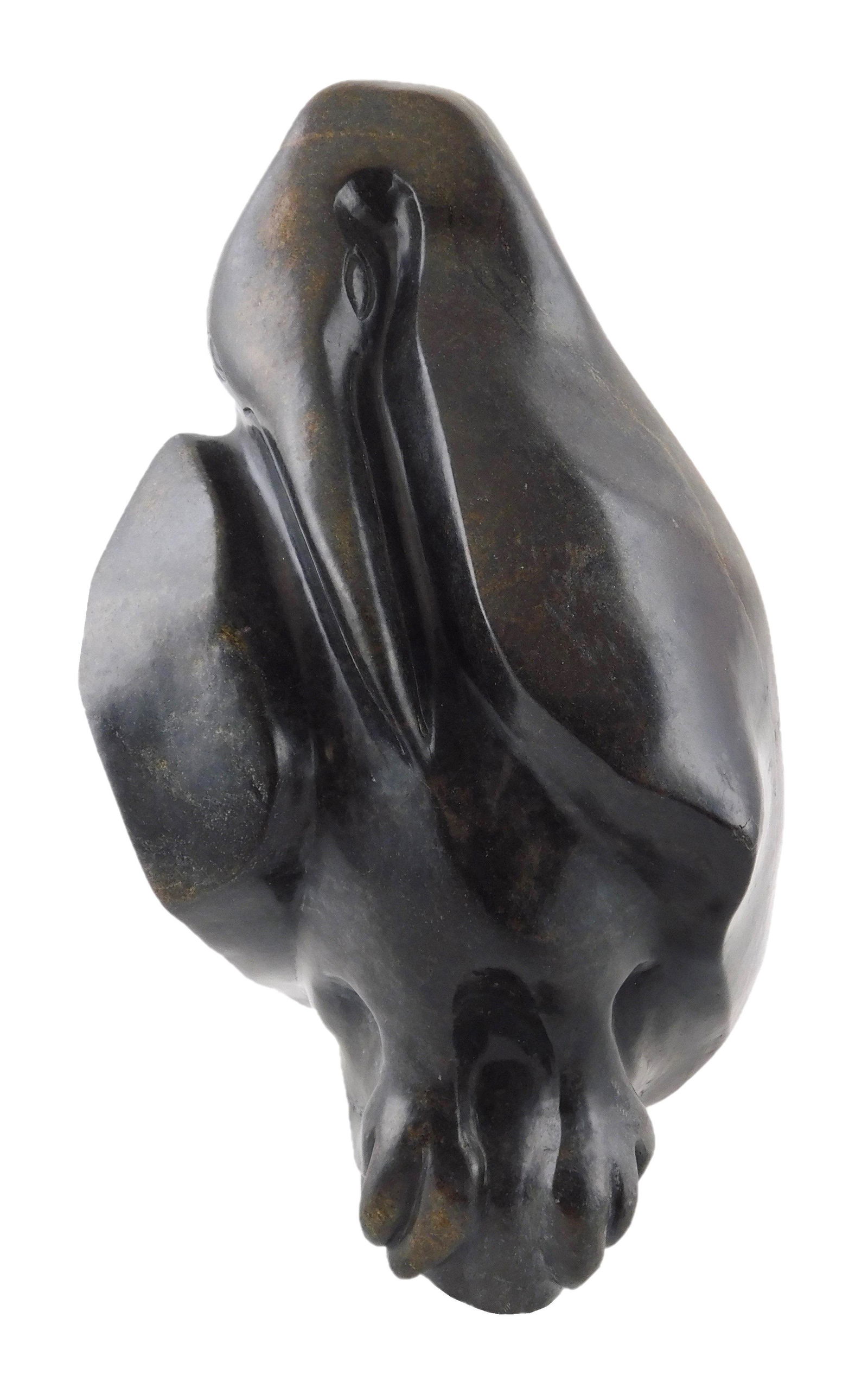 Wilson Mesha (Zambian, b. 1946), "Bird Resting", carved (1 of 4)