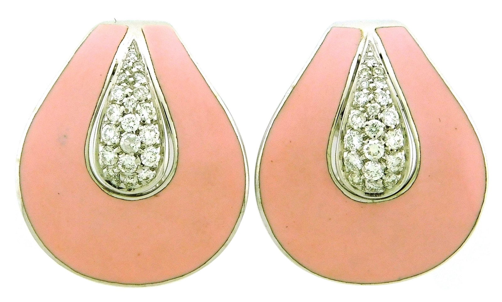 JEWELRY: 18K Pink Enamel and Diamond Roberto Coin (1 of 2)