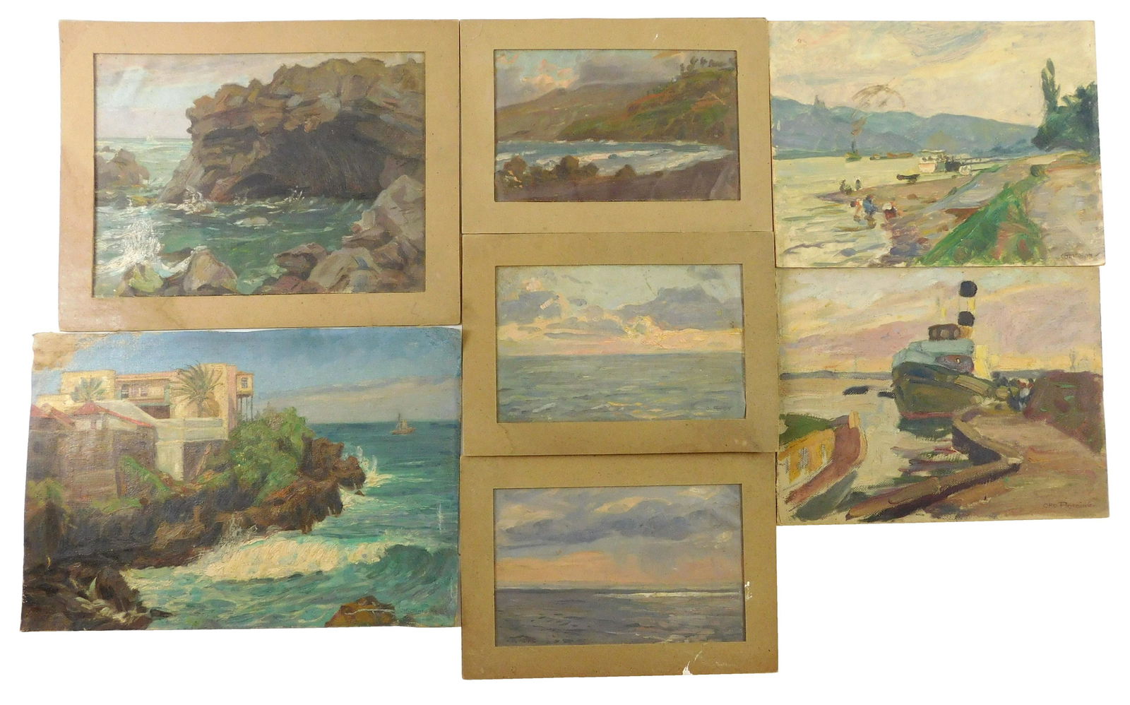 Otto Antoine (German, 1865-1951), seven unframed (1 of 19)