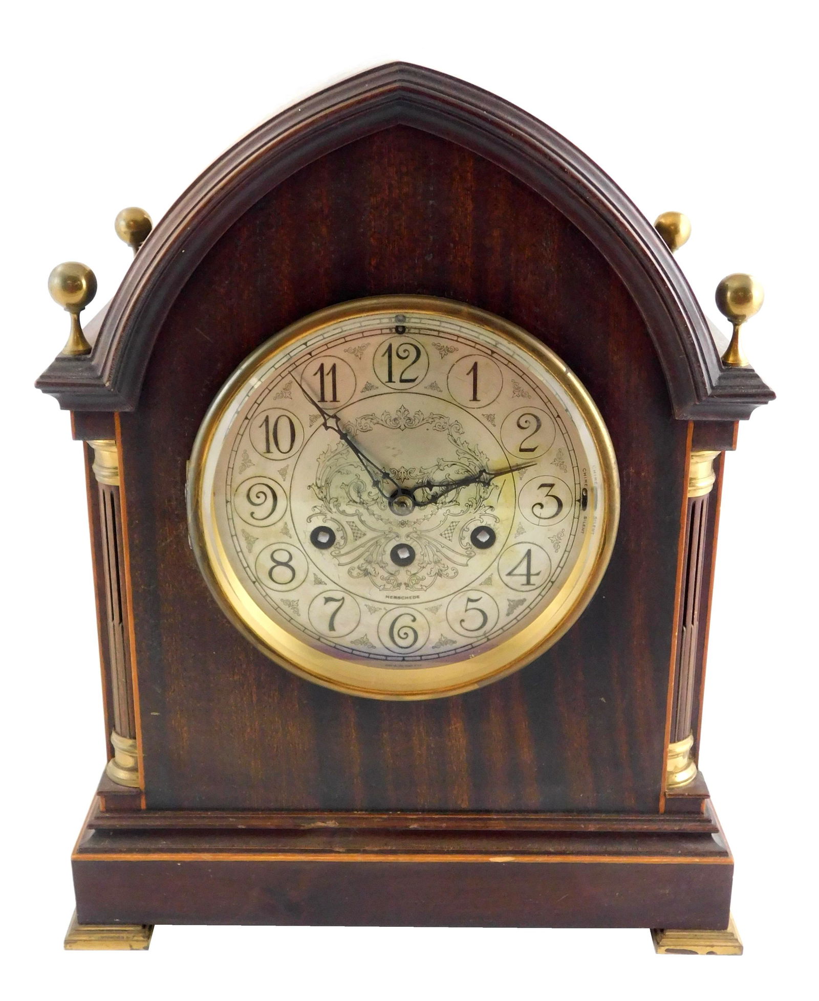 CLOCK: Herschedes Beehive Mantle Clock, c. 1920's, (1 of 3)