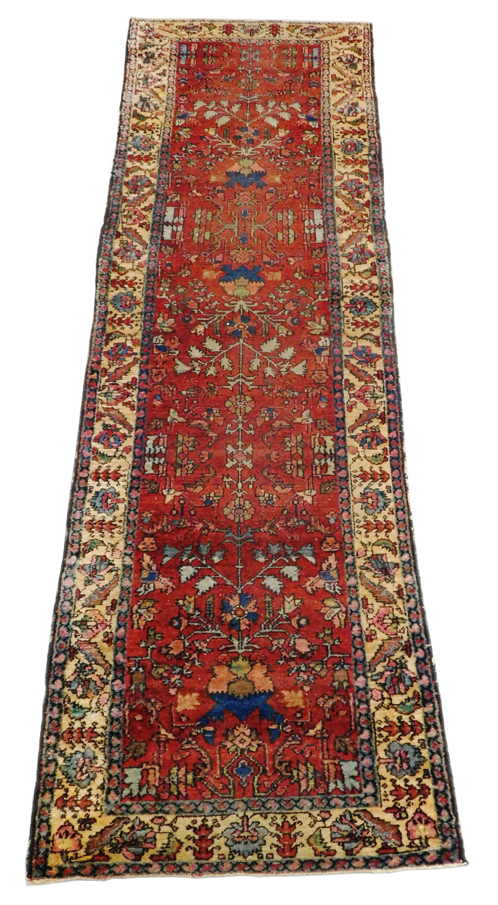 RUG: Antique Persian Senna Malayer runner, 2' 9" x 9' (1 of 5)