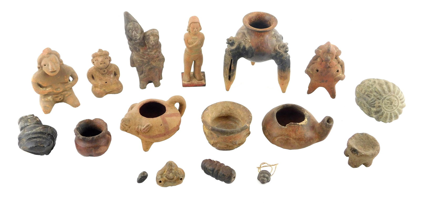 PRE-COLUMBIAN: Pre-Columbian objects, 14+ pieces, (1 of 5)