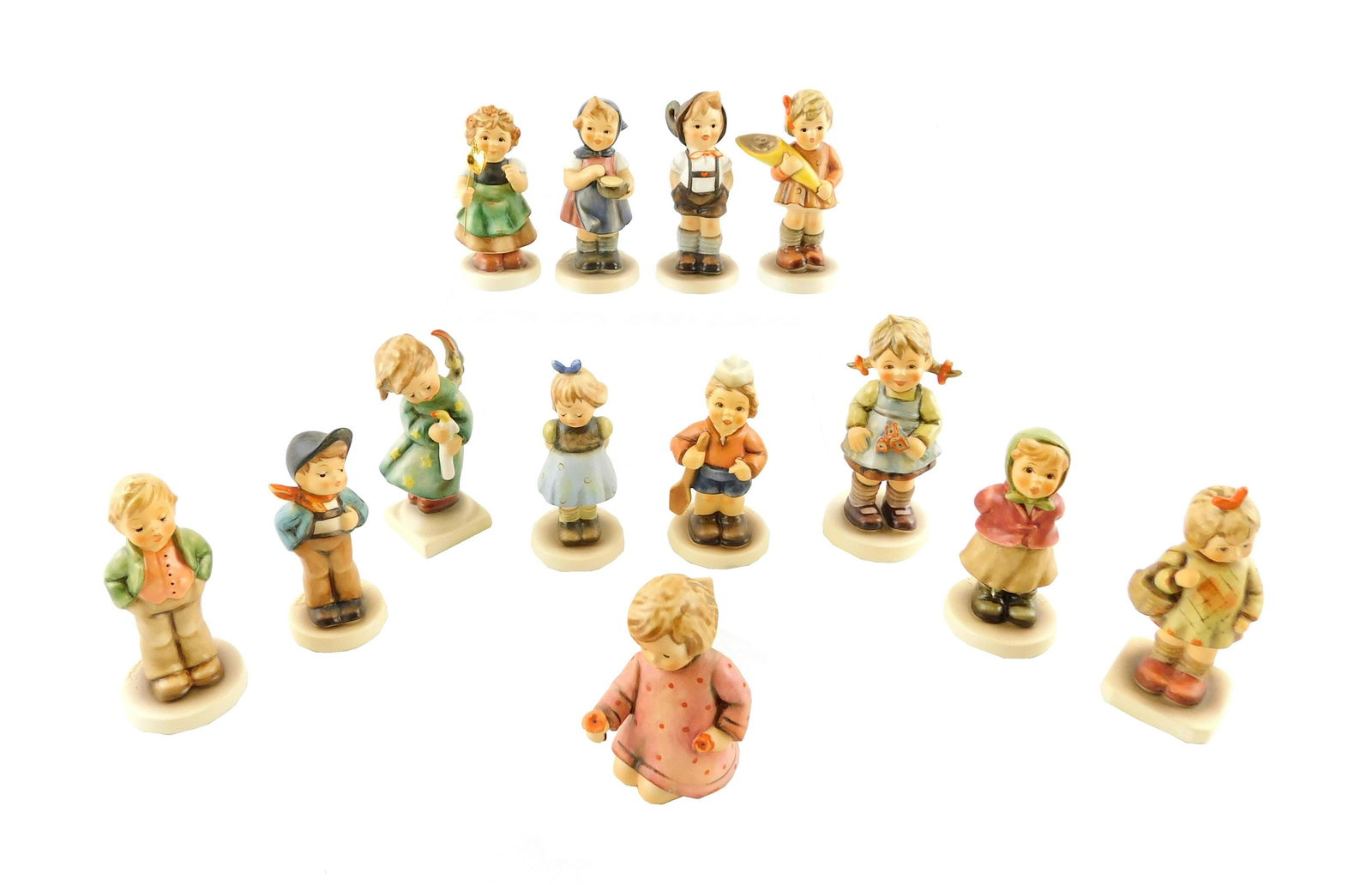 Hummels, thirteen pieces, all with original boxes, (1 of 2)