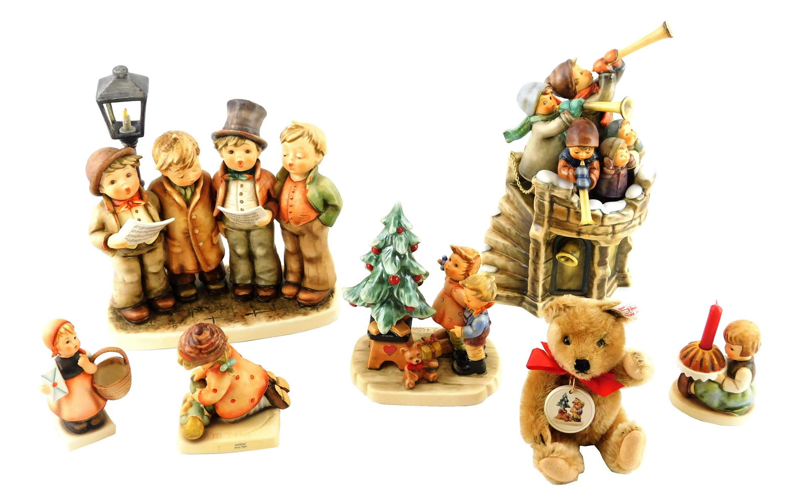 Hummels, six pieces, all with original boxes, (1 of 2)