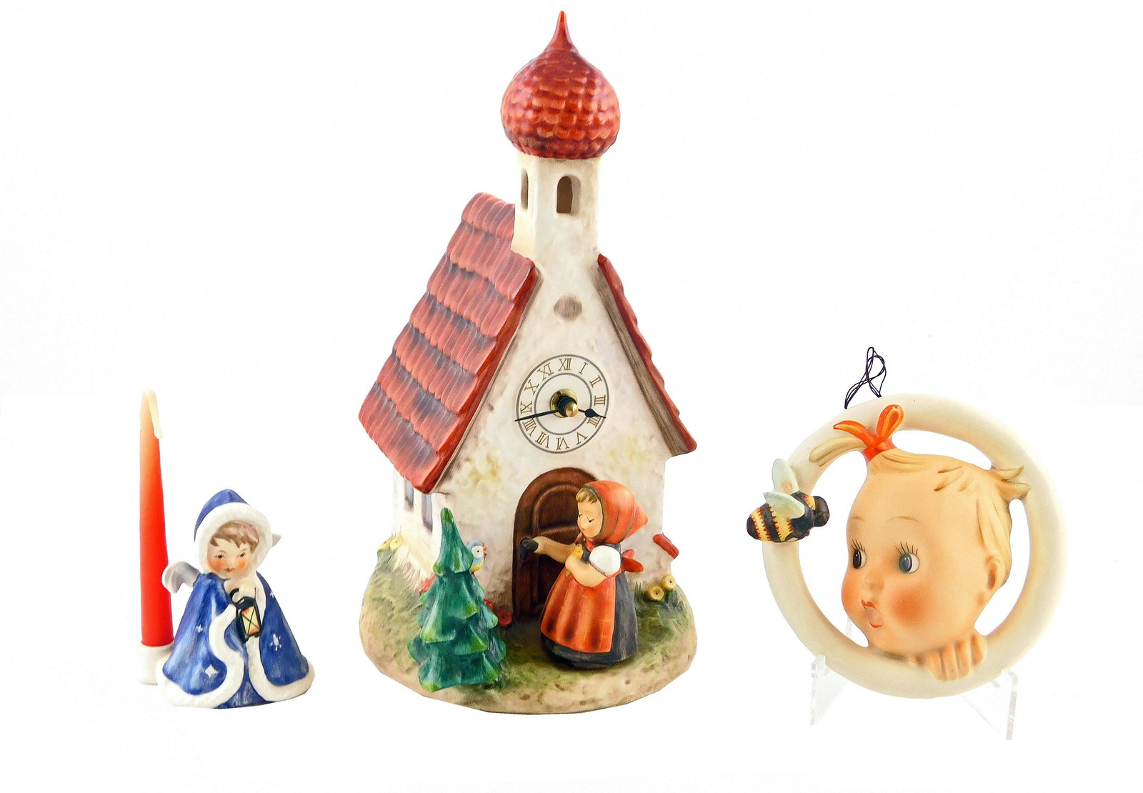 Hummels and other Goebel figures, three pieces (1 of 2)