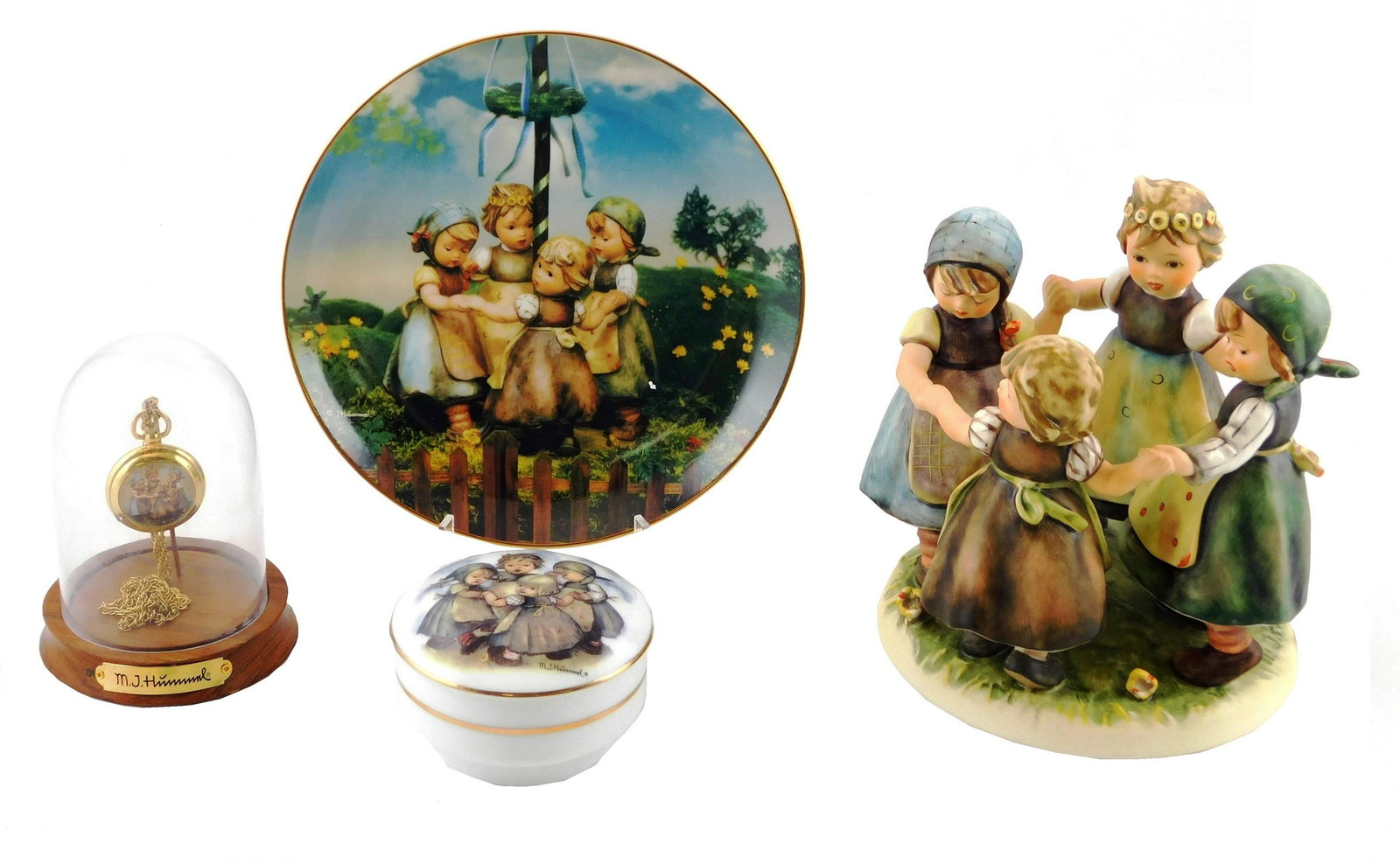 Hummels and memorabilia, four pieces, including: Ring (1 of 4)