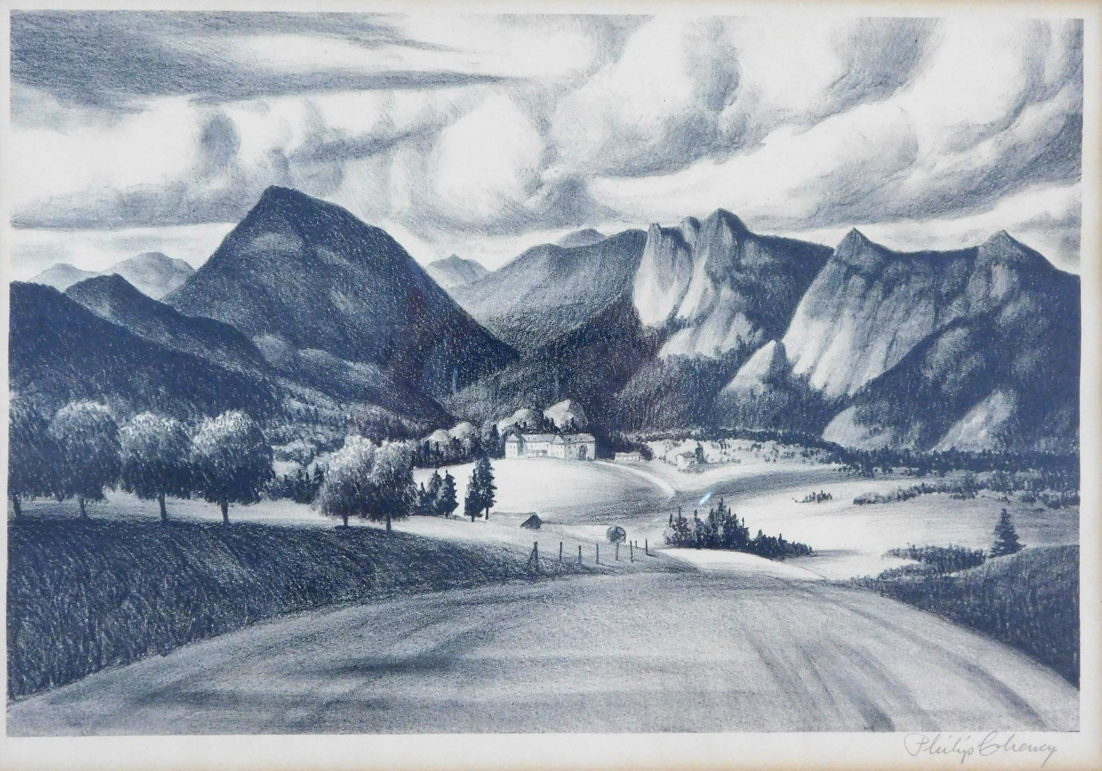 Philip Cheney (American, 1897 - 1992), "Estes Park" (Colorado), c. 1938, lithograph on wove paper, (1 of 4)