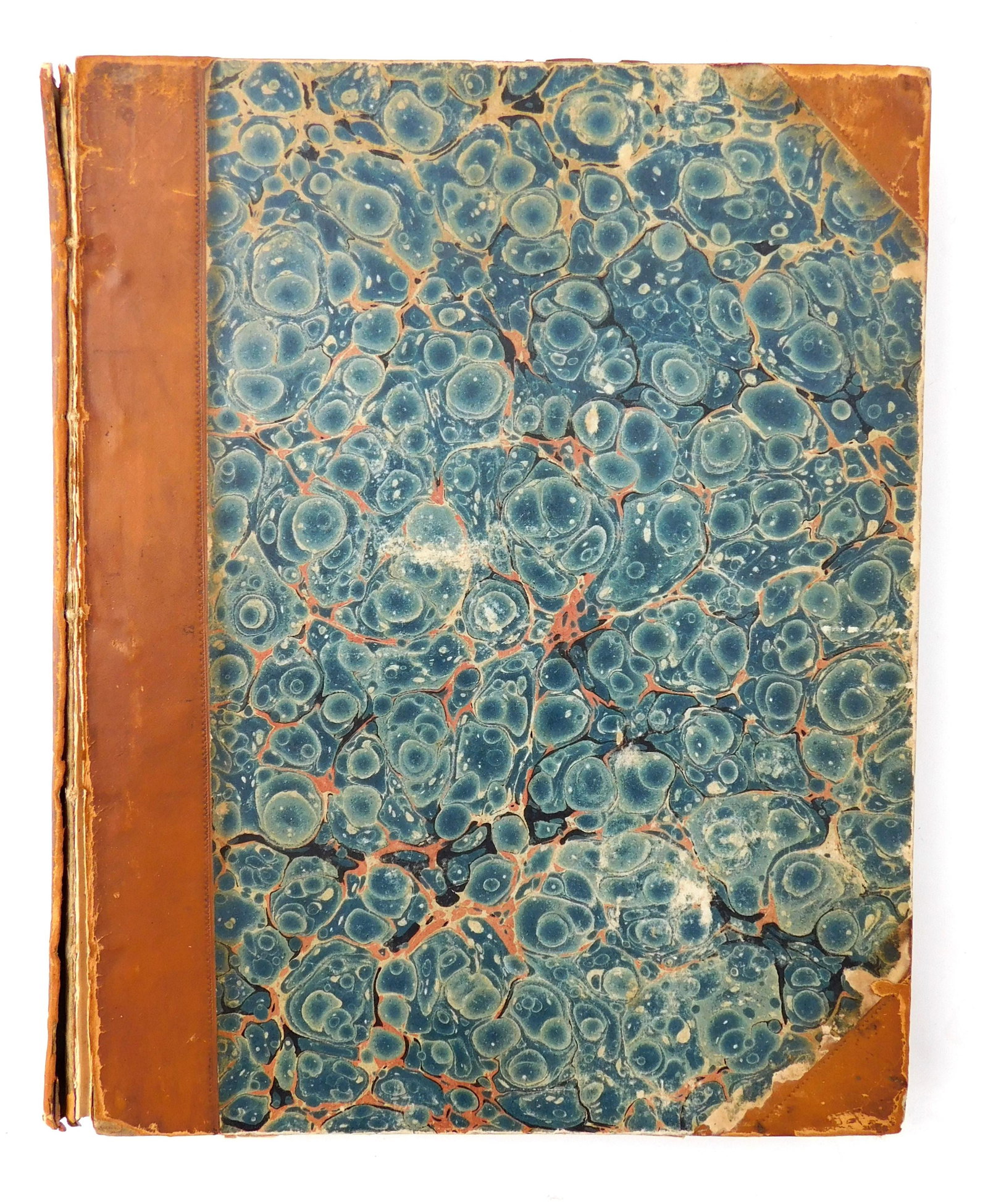 BOOK: "Maps, Plans, Views and Coins, the Illustrative of the Travels of Anacharsis in Greece" London: BOOK: "Maps, Plans, Views and Coins, the Illustrative of the Travels of Anacharsis in Greece" London 1791 Hfo, 31 double page maps and illustrations, bound in 1/4" leather and marbled boards, spine lo