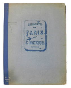 Charles Meryon (1821-1868), Eaux-Fortes sur Paris, complete portfolio, Edition Mazarene, Paris,: Charles Meryon (1821-1868), Eaux-Fortes sur Paris, complete portfolio, Edition Mazarene, Paris, 1926, pencil numbered from the limited edition of 611, containing 20 plates including the portrait of Me