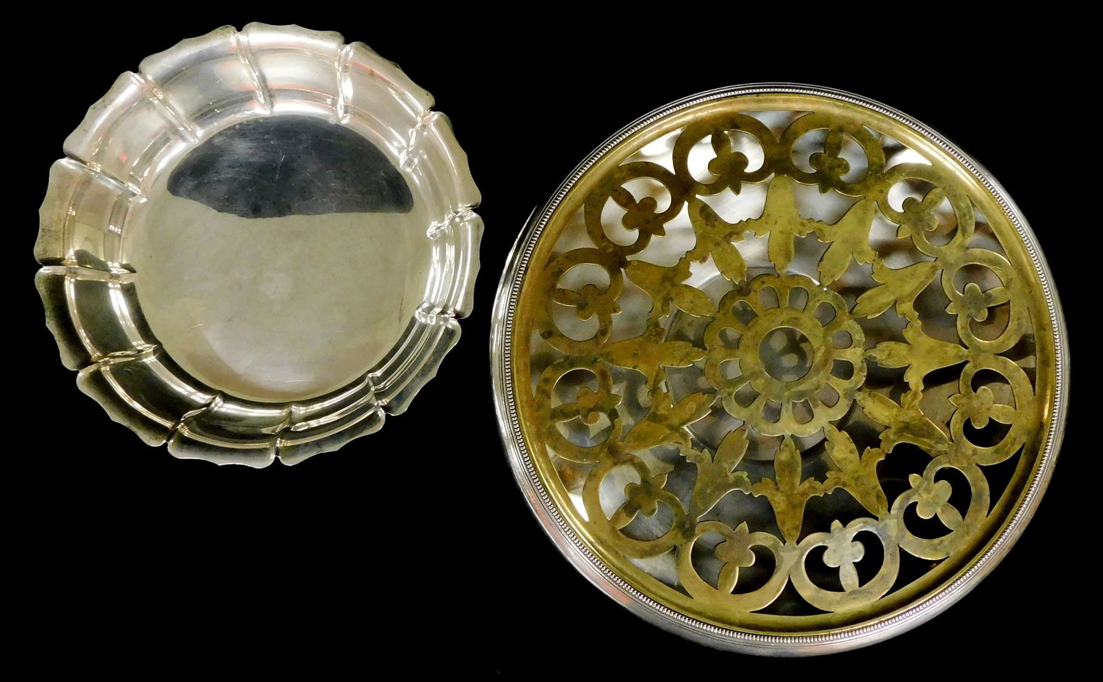 STERLING: Two Tiffany & Co. sterling silver bowls, both marked on base, details include: center bowl (1 of 5)