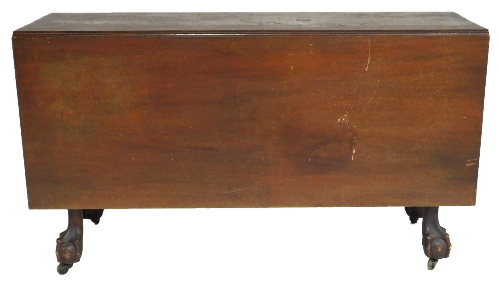 Drop-leaf dining table, late 18th C. Chippendale, New York, oblong leaves and top, ball and claw (1 of 3)