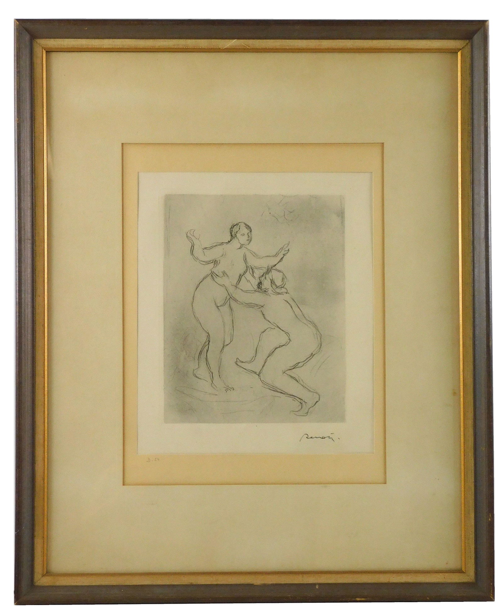 Pierre August Renoir, "La Fleuve Scamandre (1re Planche)", first plate, c. 1900, etching, edition (1 of 3)