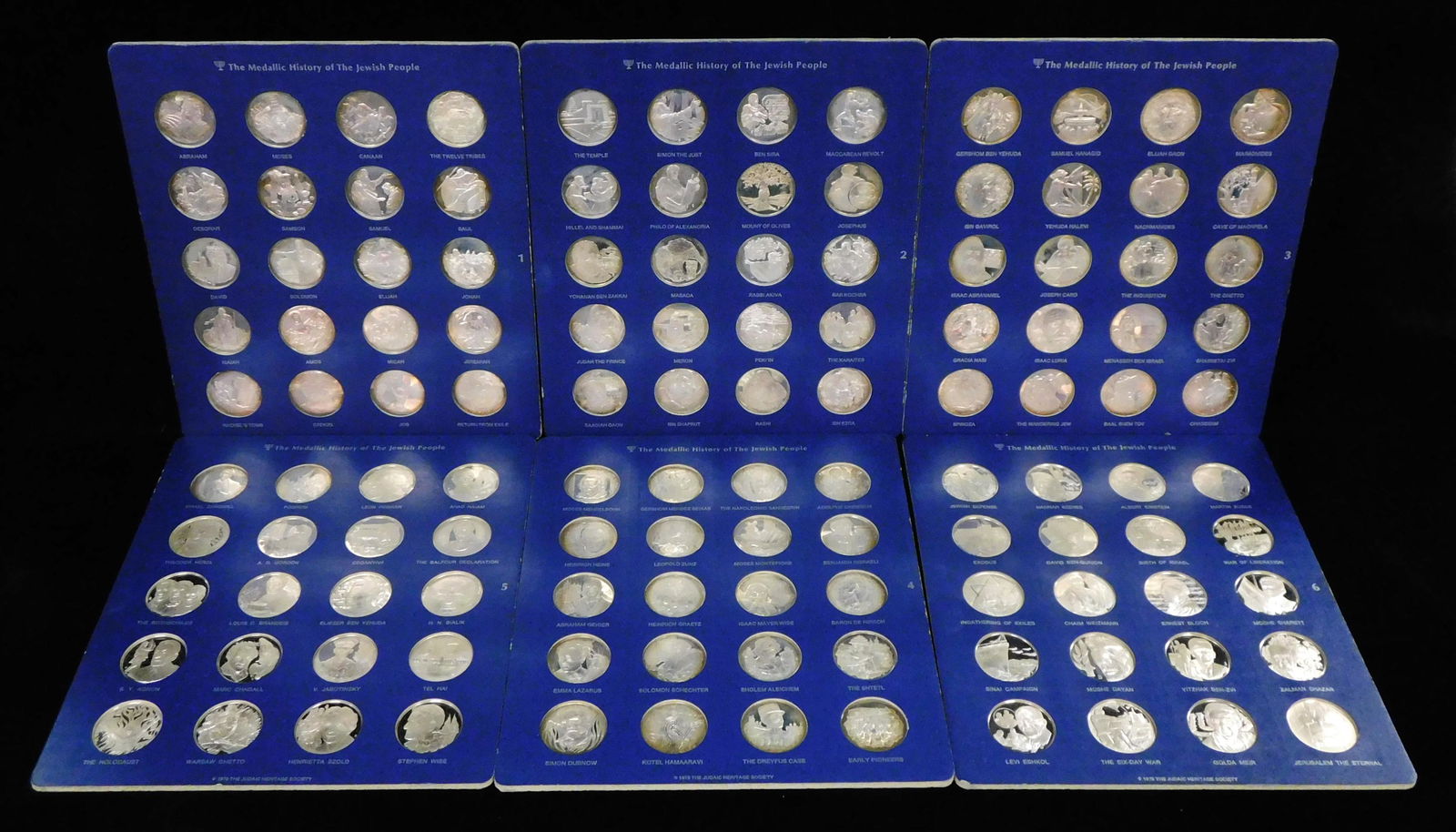 Franklin Mint set: Medalic History of the Jewish People". 120 sterling silver medals, each weighing (1 of 3)