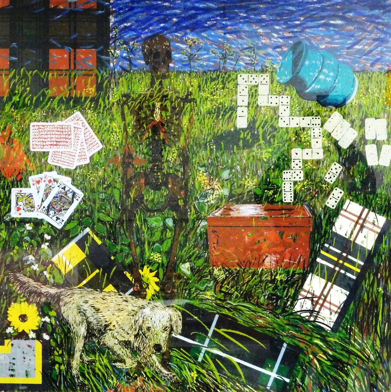 Jennifer Losch Bartlett (American, 1941 - 2022) "Autumn" 1990, screen print in color on paper, from (1 of 4)