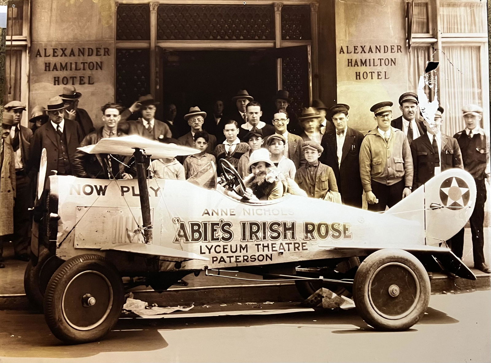 Ca 1928 very large “Abies Irish Rose” (well known comedy) promotional photo for Lycum Theatre, (1 of 1)