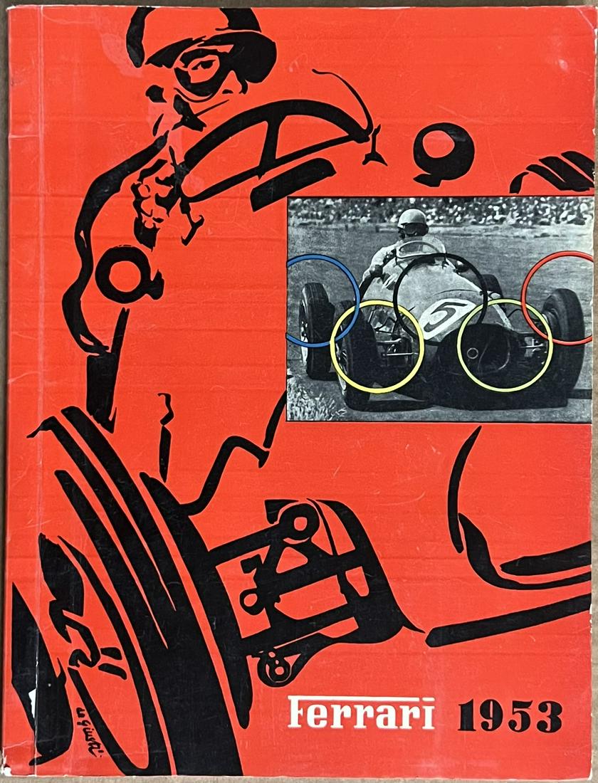 1953 Ferrari Yearbook, covers all factory racing and production for the year, 9 x 12, 64 pages, VG (1 of 4)