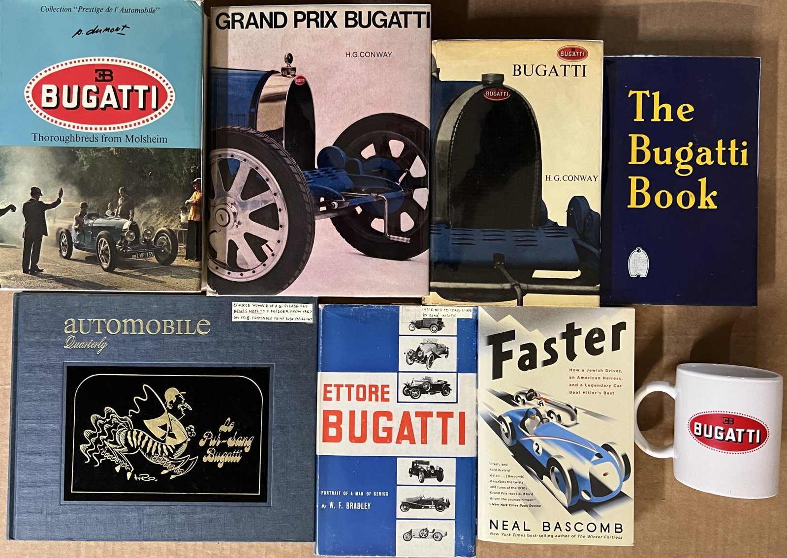 Bugatti collection from Rene Dreyfus - ( Dreyfus was a Grand Prix Bugatti driver in the 1920’s -: Bugatti collection from Rene Dreyfus - ( Dreyfus was a Grand Prix Bugatti driver in the 1920’s - 1930’s ) and a collection of forty five 1960’s - 1970’s Pur Sang club magazines including Vol 1
