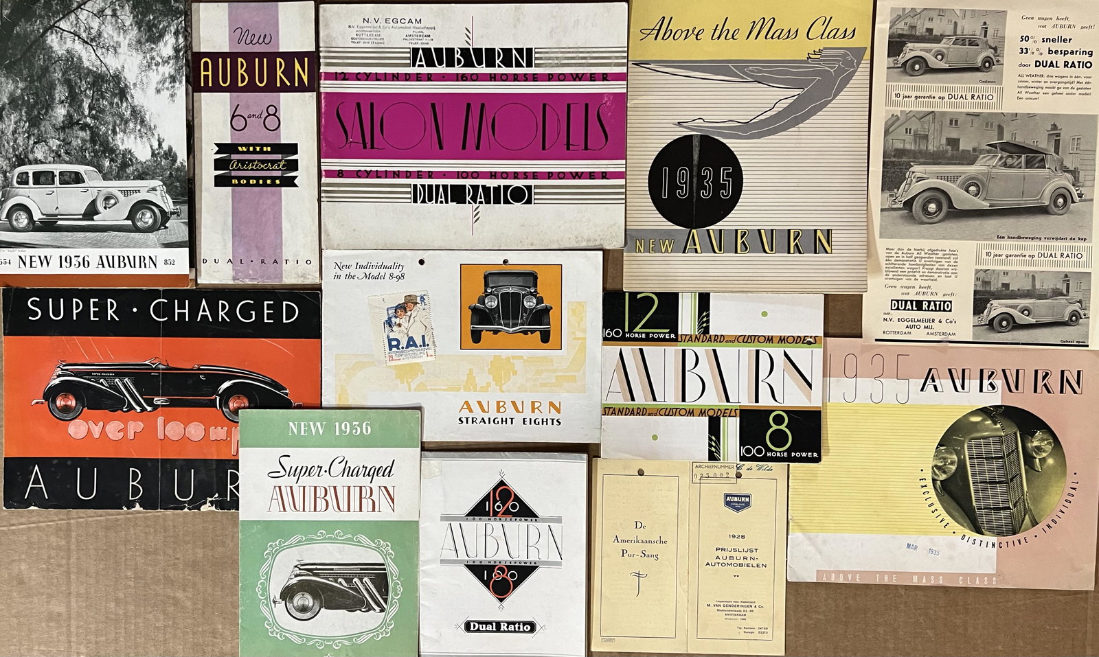 1930’s - early 1940’s US car brochures - Auburn, Hupmobile, Willys, Hudson, Studebaker, Graham (1 of 3)