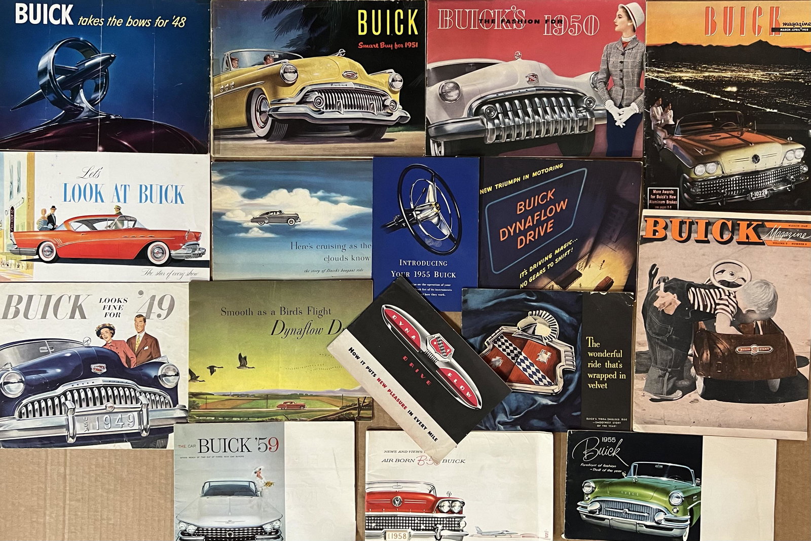Twenty six Buick brochures from the 1940’s - 1950’s, in good to VG condition, plus four - 1940, (1 of 3)