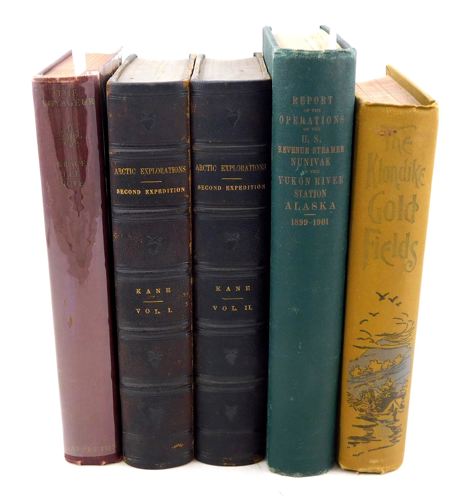 BOOKS: Arctic, Canada, etc. five volumes including Kare, Elisha Kent "Arctic Explorations..." 1857, (1 of 5)