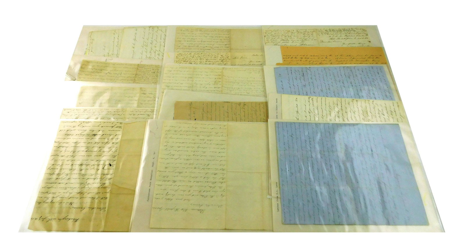 MANUSCRIPTS: Sixteen hand written Civil War letters by Private Adolph H. Levee, dated 1863-1864, (1 of 6)