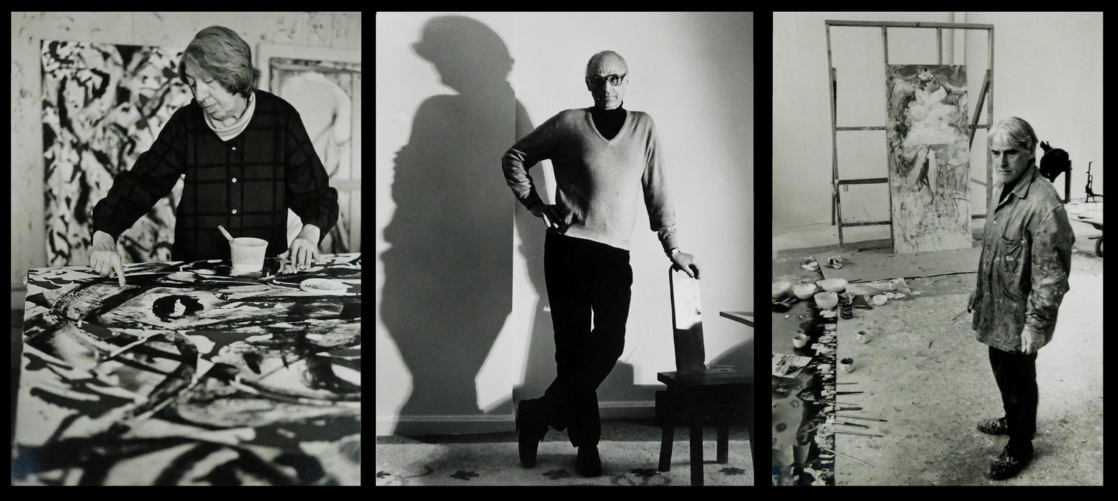 PHOTOGRAPHY: Arthur Miller, Willem De Kooning, Lee Krasner, etc., hard-cased portfolio entitled "10 (1 of 9)