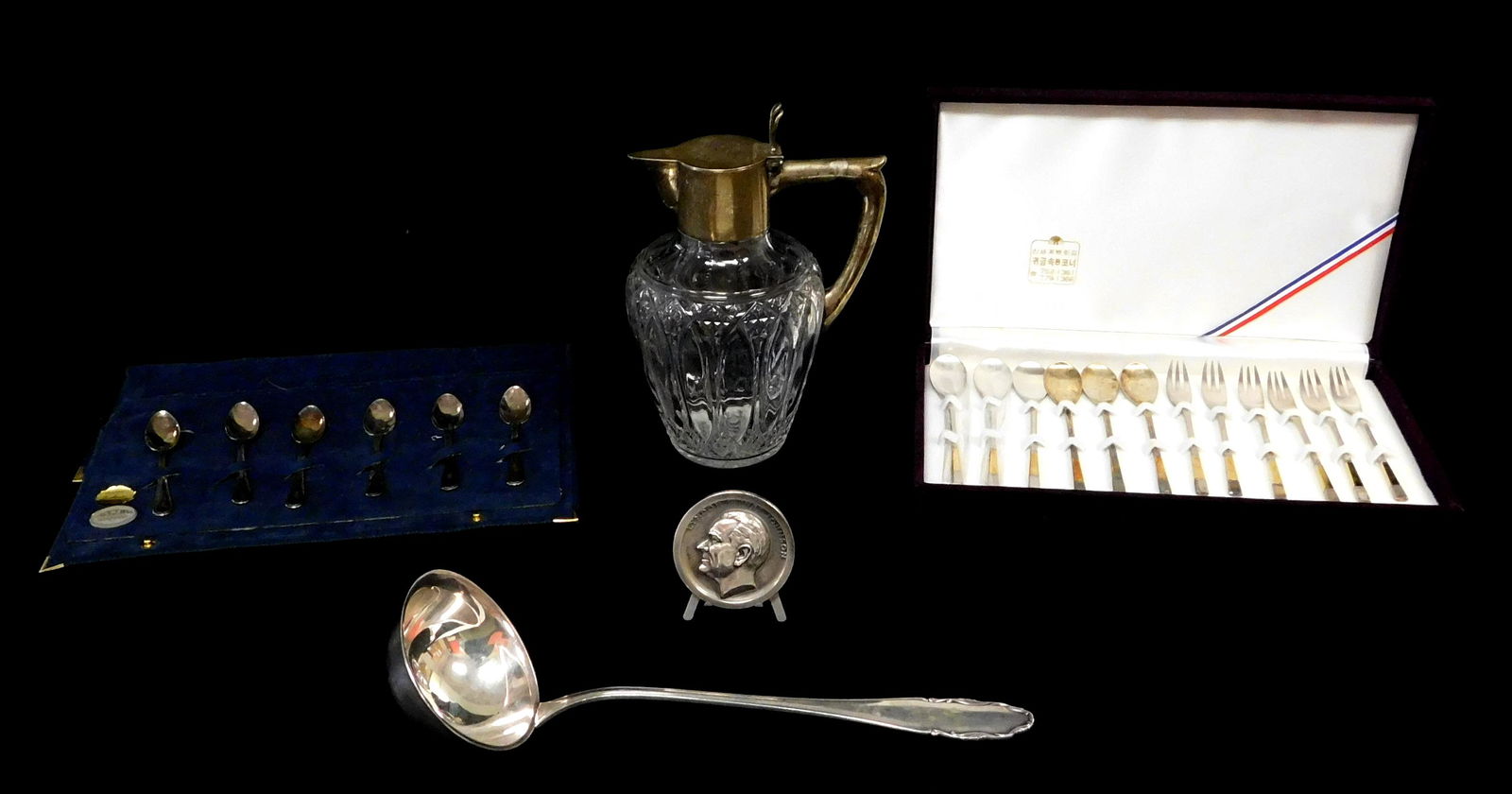 SILVER: Twenty pieces of tested and 800 silver, and one .999 silver medal, including: one Lyndon B. (1 of 4)