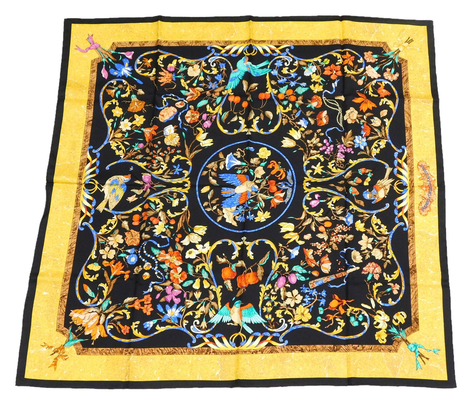 DESIGNER: Hermes silk scarf "Pierres d' Orient et d' Occident", designed by Zoe Pauwels in 1988 for (1 of 3)