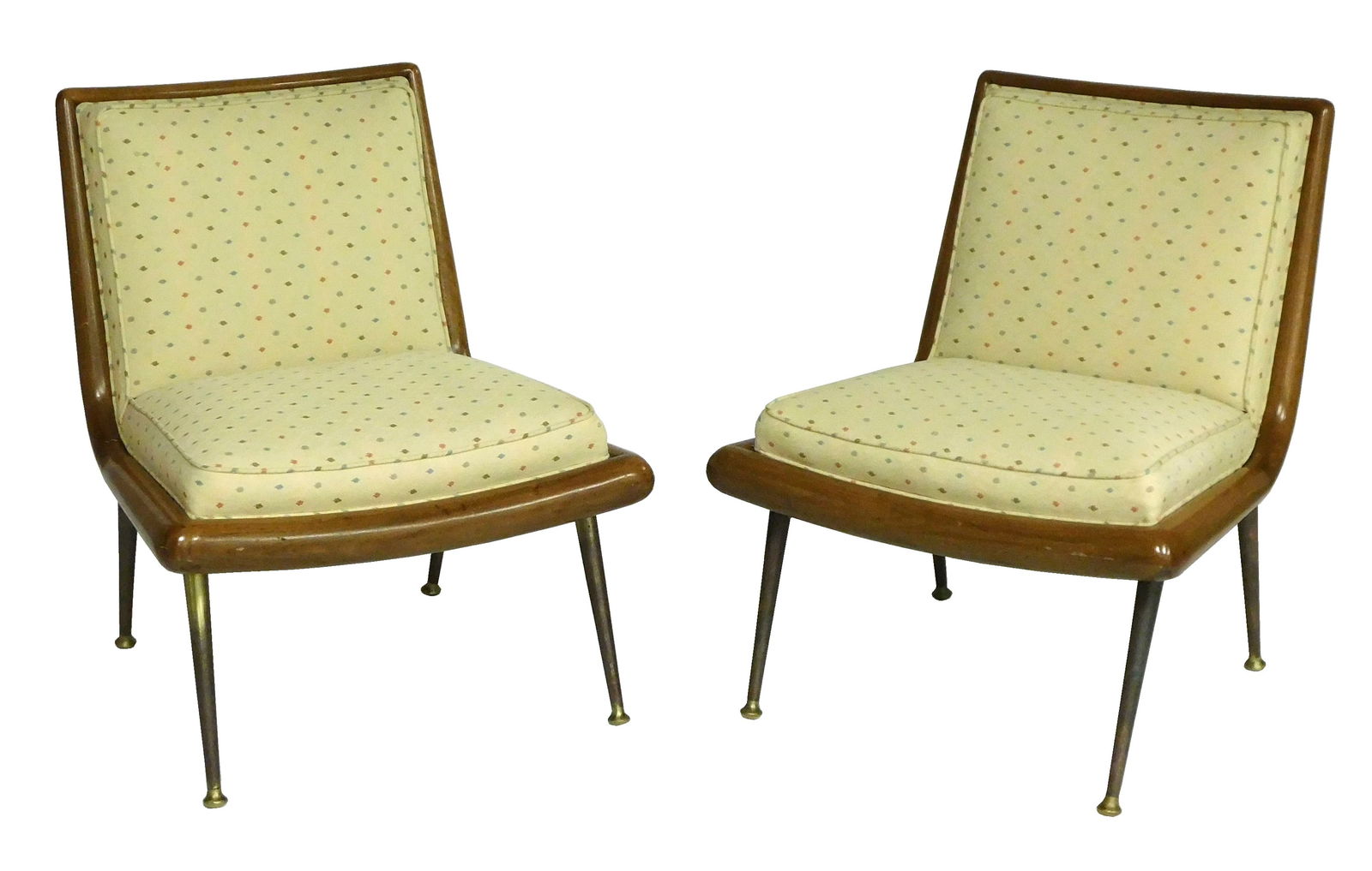 Pair of Mid-century Modern side chairs, attributed to T.H. Robsjohn-Gibbings for Widdicomb, (model (1 of 3)