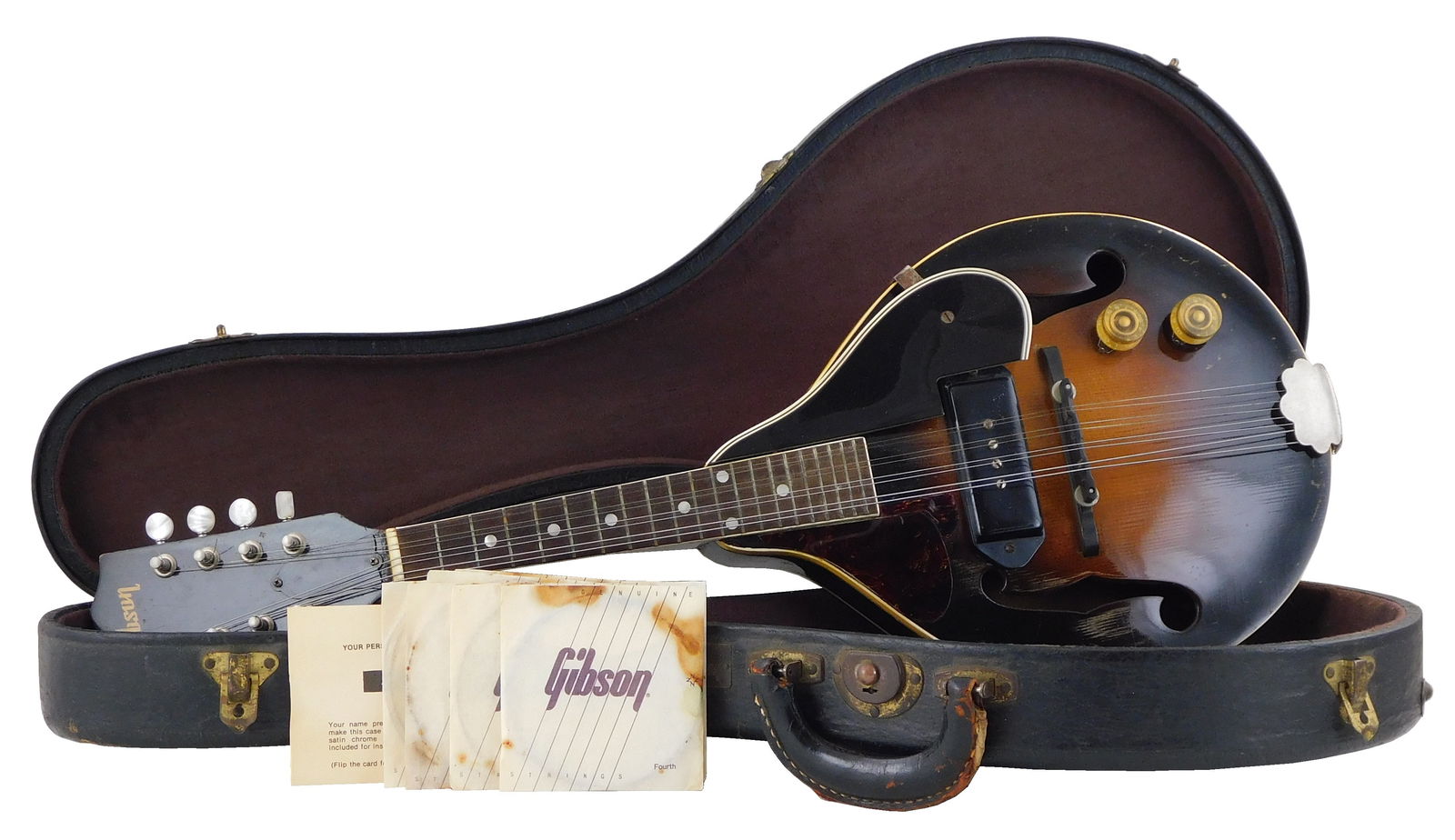 MANDOLIN: 1970s Gibson EM 150 Mandolin, no serial number on instrument (dated from style of volume (1 of 4)