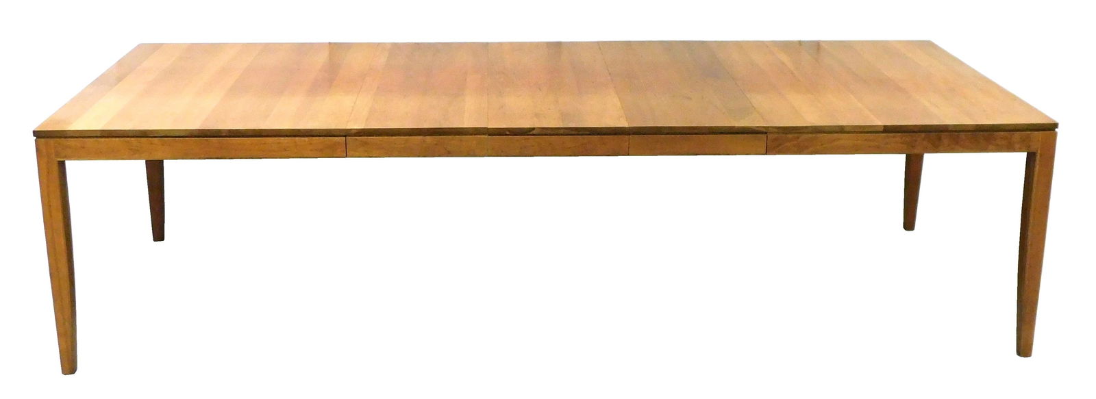 Contemporary Stickley dining table, model number 7746, c. 2000, oblong with tapered square legs, (1 of 4)