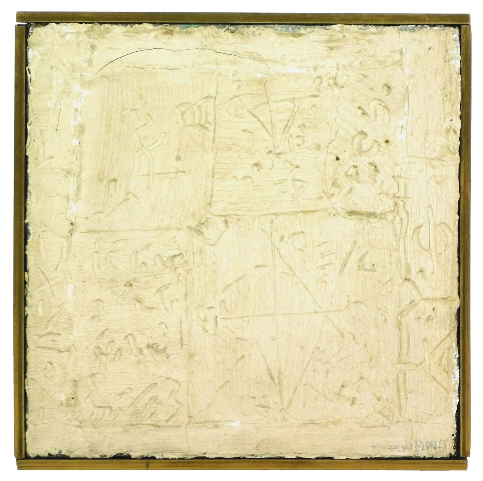 Malcolm Morley (British/American, 1931-2018), "Roman Algebra [Long Time Ago]", 1962, oil on canvas, (1 of 4)