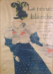 Henri De Toulouse-Lautrec (French, 1864 - 1901), "La Revue Blanche", 1895, lithograph poster printed