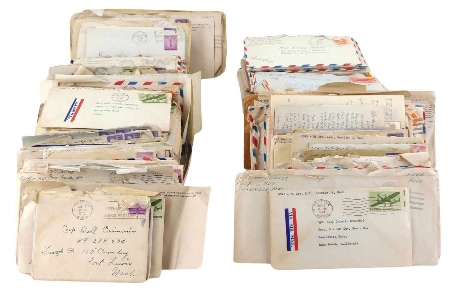EPHEMERA: Large collection of WW2 correspondence, +300 letters, majority of which are from two (1 of 9)