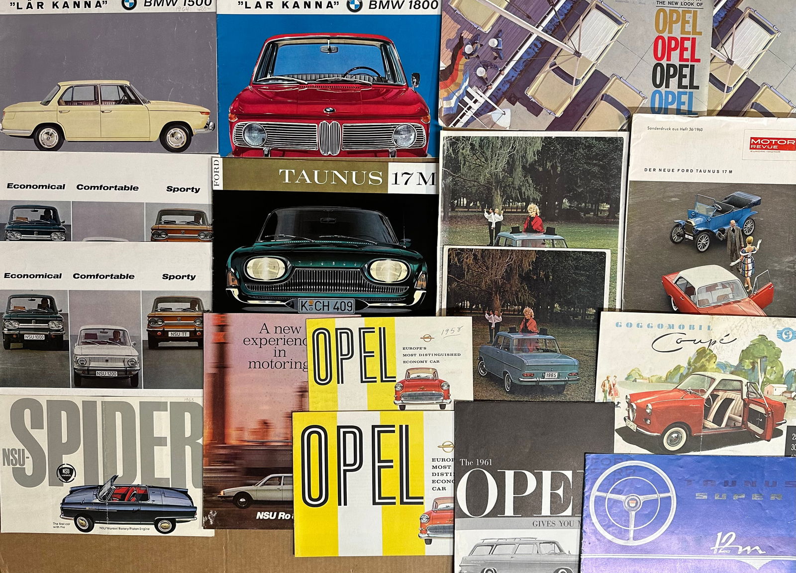 Fifty-nine total 1950’s-1960’s German, Swedish items - German, one small, two cards, (1 of 4)