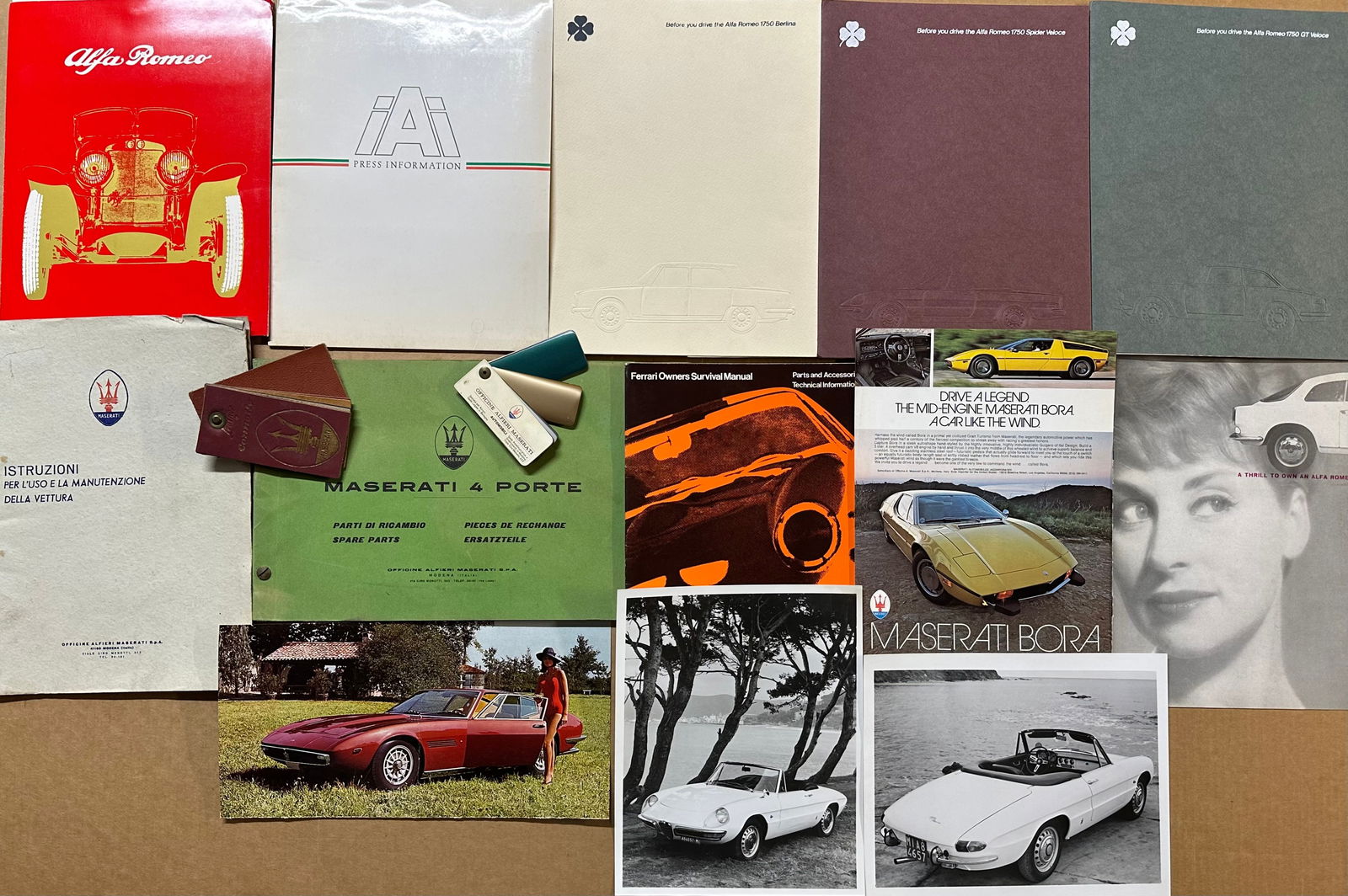 1960’s-1980’s Italian car items - 1979 Alfa press release, 1983 Bertone press release, (1 of 3)