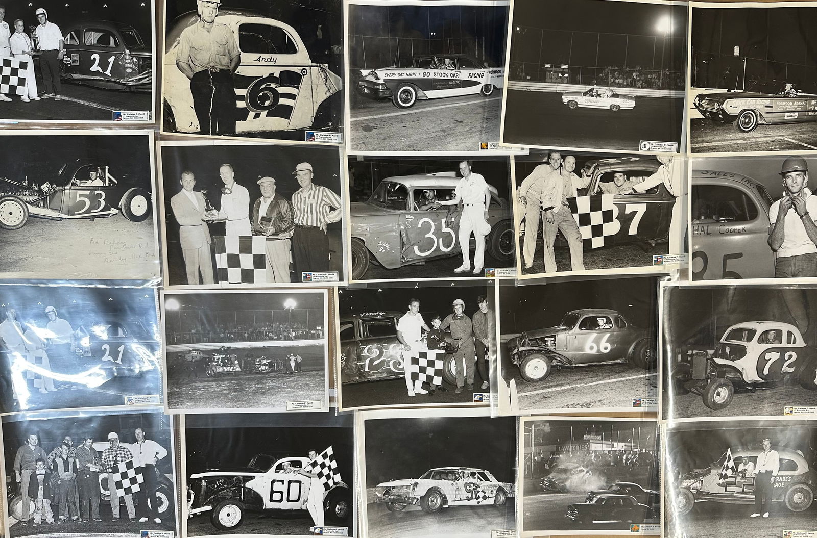 Norwood MA Arena photo collection, fifty-nine period original 8 x 10 photos in notebook, (1 of 5)