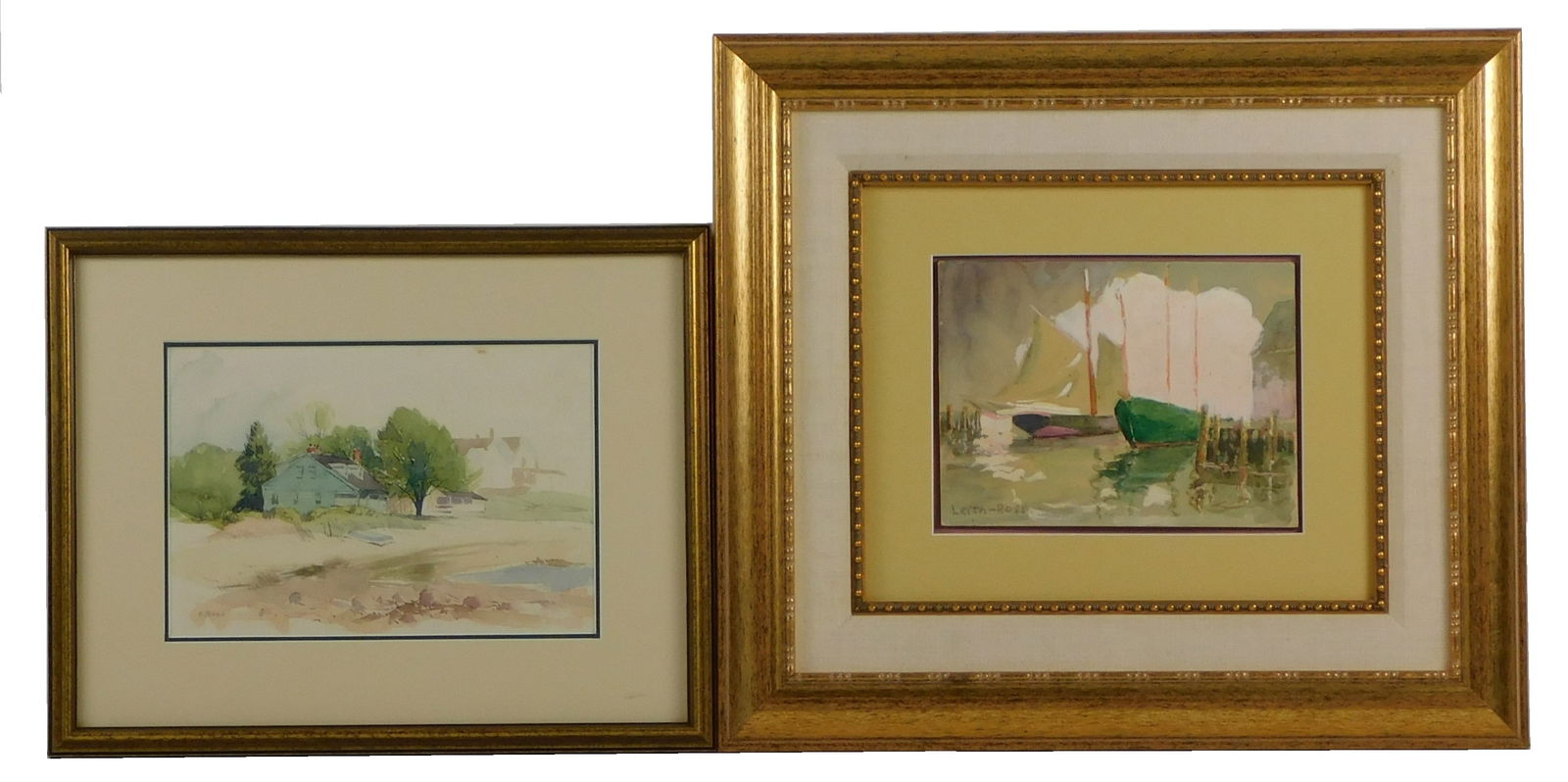 Roger Wilson Dennis, Harry Leith Ross, two small watercolors on paper, including: Roger Wilson (1 of 5)