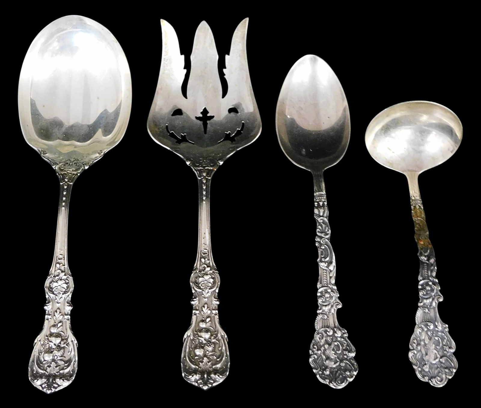STERLING: Gorham "Versailles" and Reed & Barton "Francis I" sterling silver servingware, four (1 of 7)