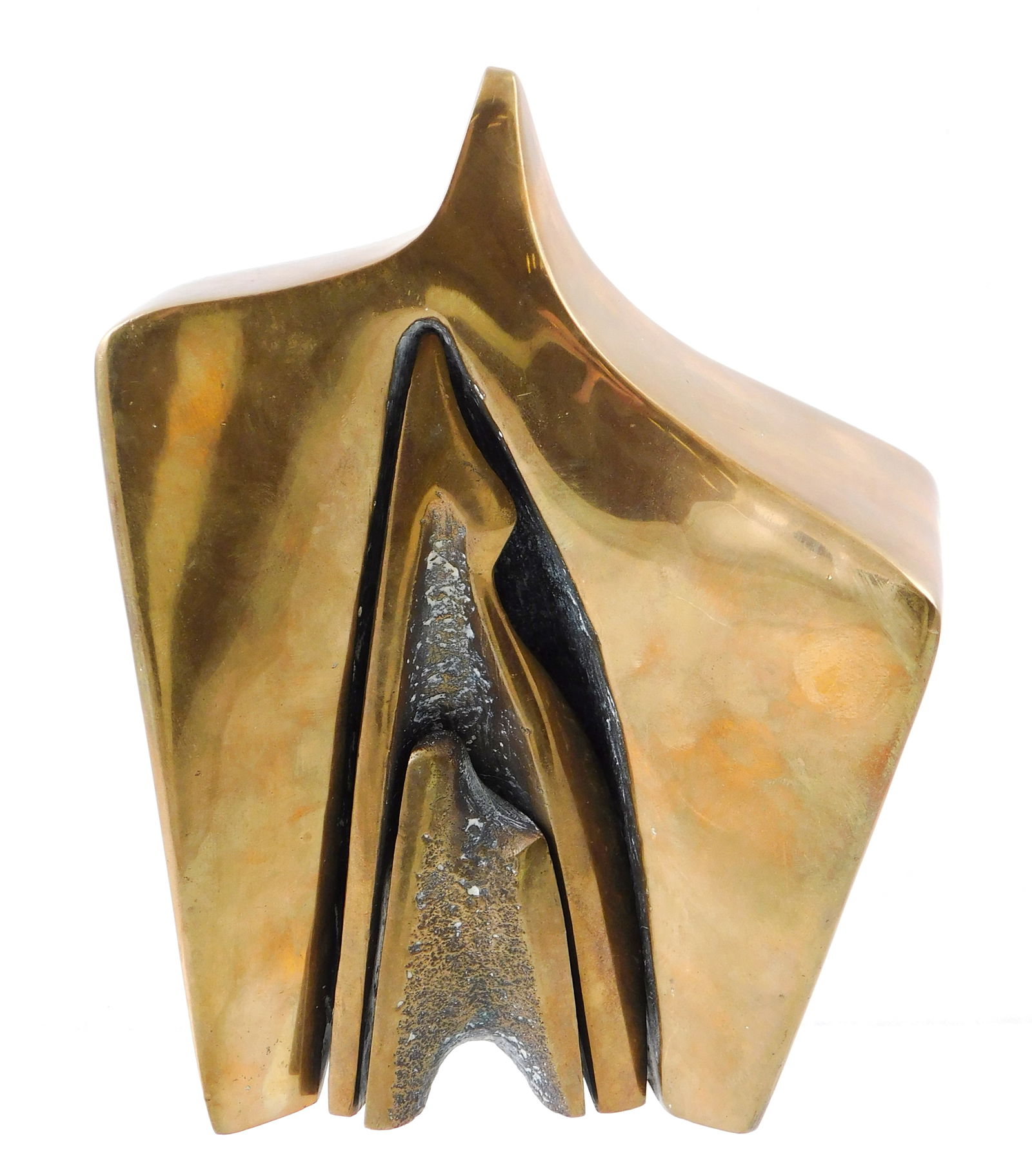 +SCULPTURE: Aharon Bezalel (Israeli, 1926-2012), bronze nesting sculpture, c. 1977, in three pieces, (1 of 4)