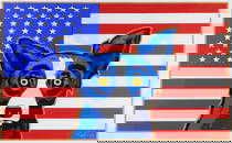 +George Rodrigue (American / Louisiana, 1944-2013), "Land That I Love", 2001, silkscreen, signed by