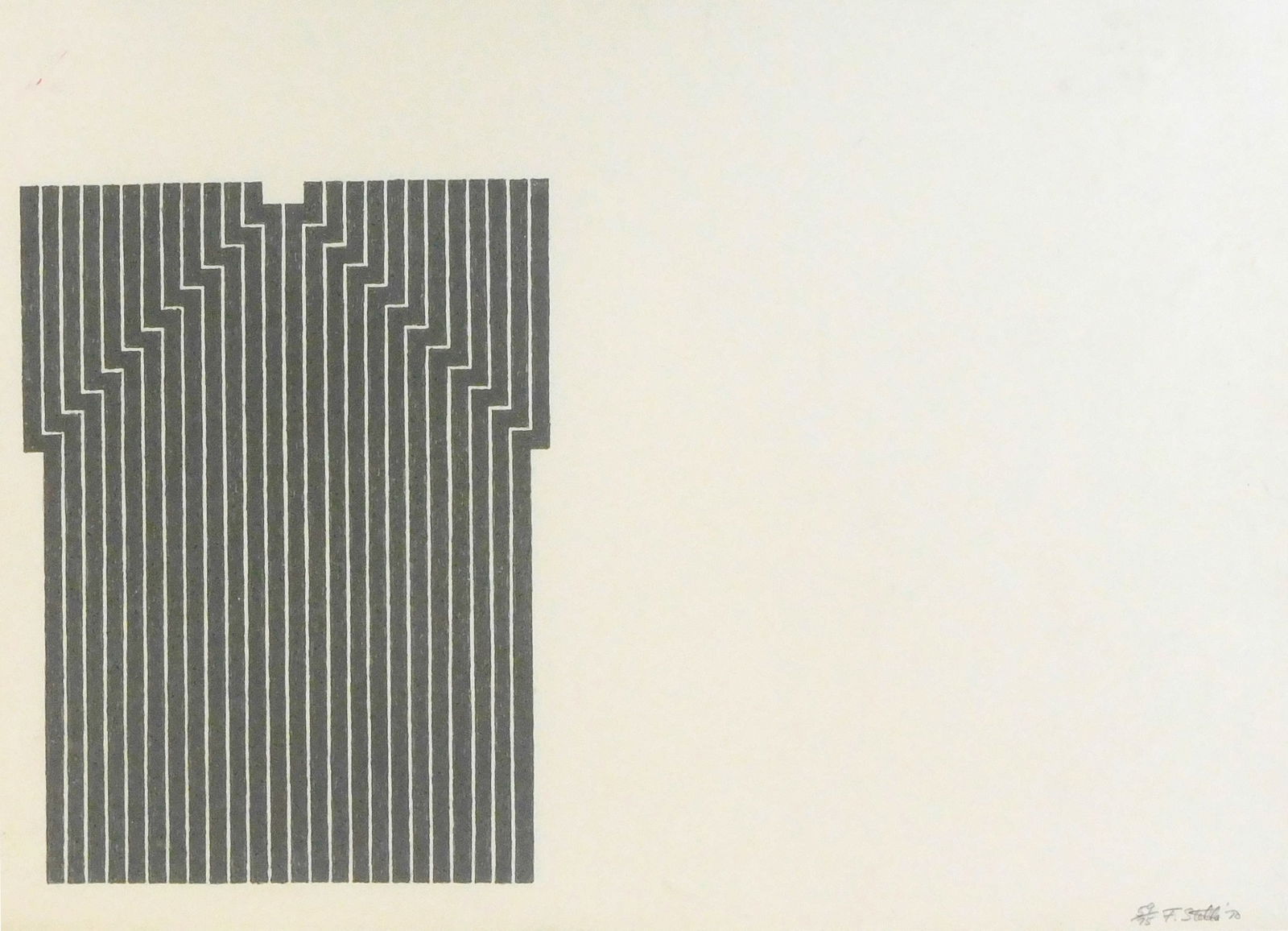 Frank Stella (American, b. 1936), "Luis Miguel Dominguin" from the "Aluminum Series," 1970,, (1 of 5)