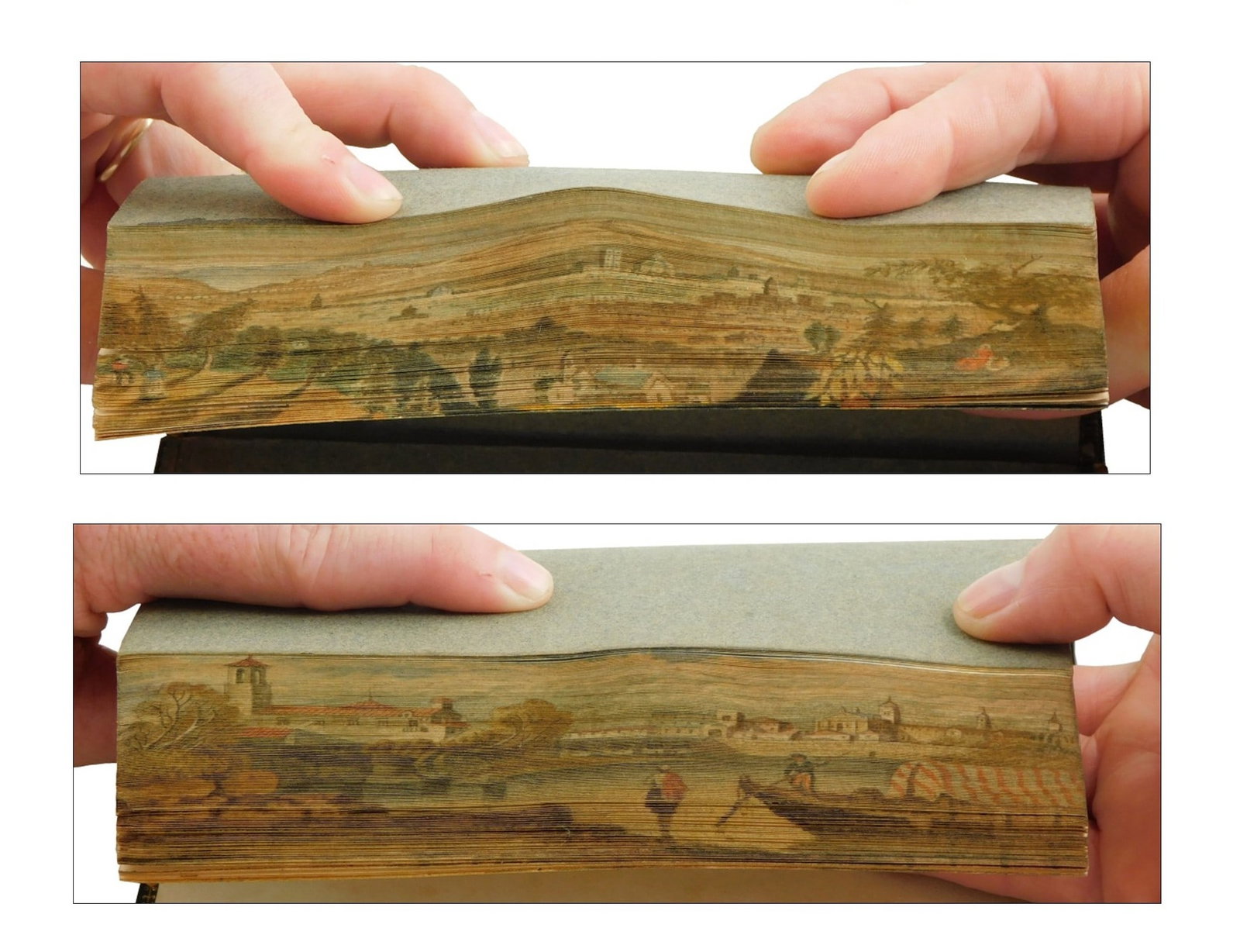 BOOKS: FORE-EDGE Paintings, two pieces, including: Vincenzo Filicaia. Poesie di Vincenzo da (1 of 9)